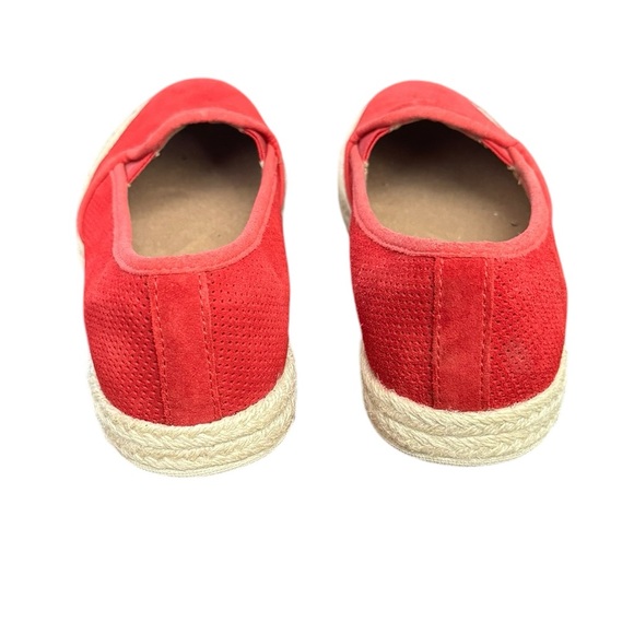 Clarks Womens Red Suede Loafers Espadrilles Size 6 - Picture 8 of 9